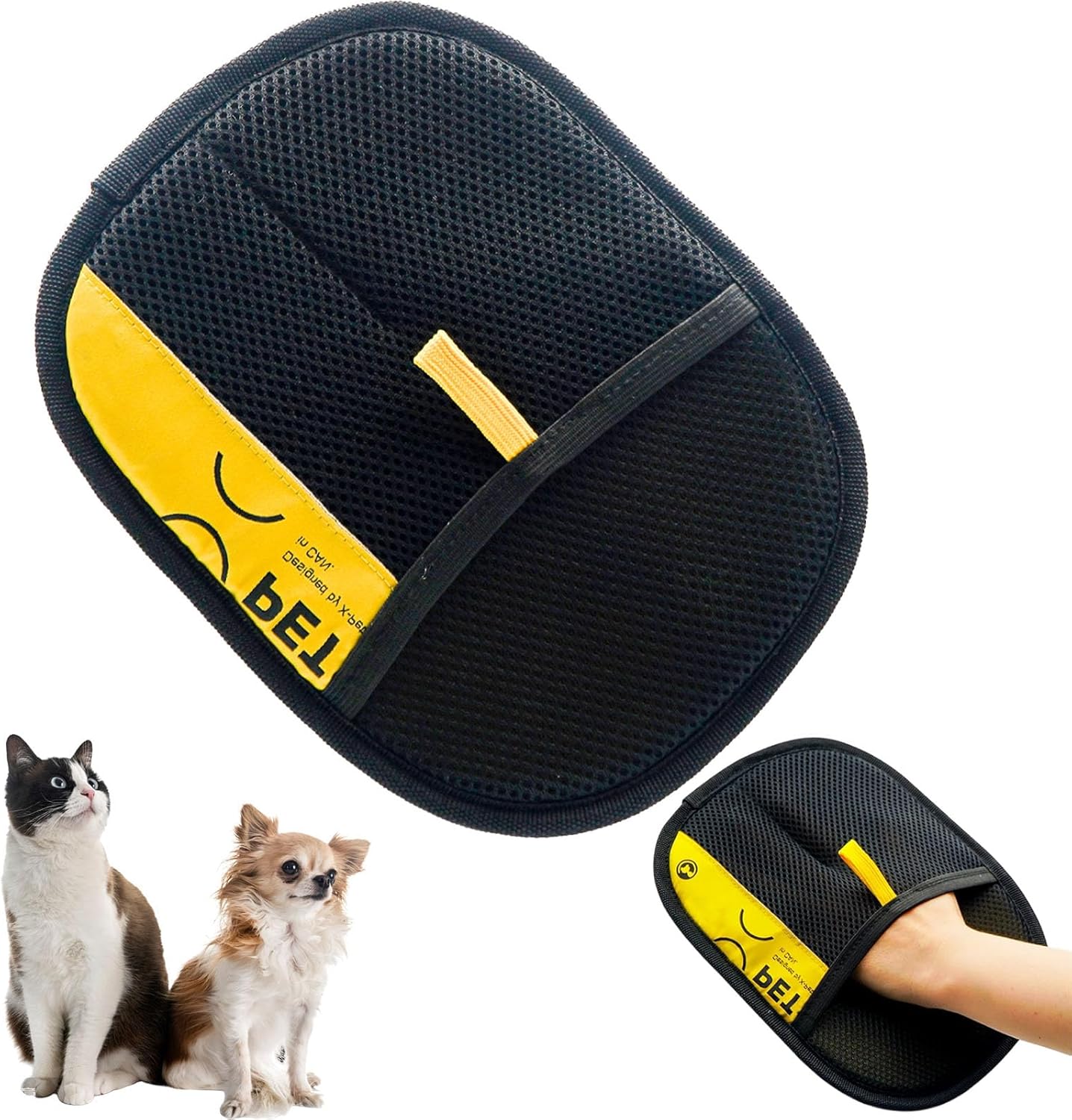 Pet Hair Remover Glove Soft Pet Bathing Gloves for Car